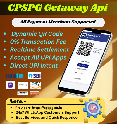 CPSPG Payment Gateway API – UPI, QR, Instant Settlement
