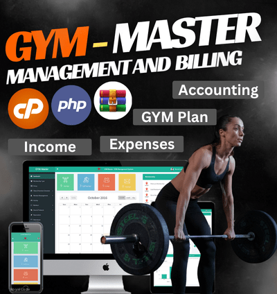 RYL116 GYM Master - Gym Management System Source Code with Product Listing and Advance GYM Reports and Accounting
