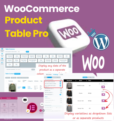 WP107 WooCommerce Product Table Pro Plugins. WooCommerce Product Table That Makes Buying Fast & Simple