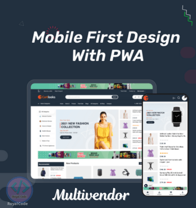 RYL110 CartLooks Multivendor Ecommerce CMS with PWA. Customer, Seller and Admin Source Code
