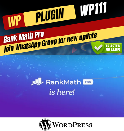 RYL111 Rank Math Pro (#1 SEO Plugin for WordPress)